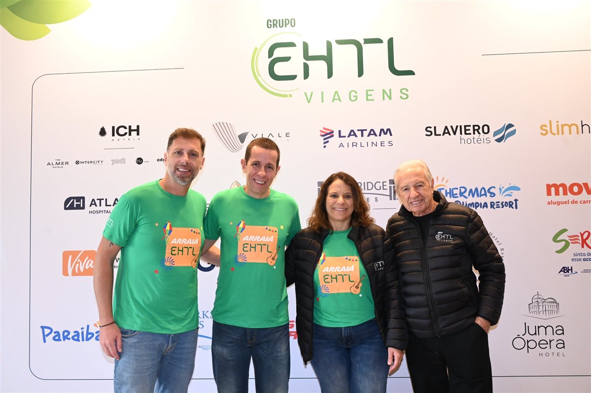 Henrique Diniz, Flávio Louro, Simone Ricio e Afonso Louro, da EHTL