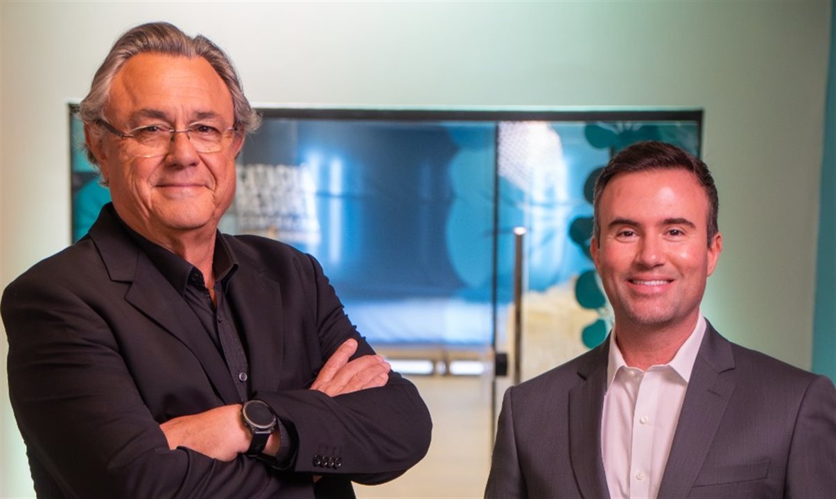 Jorge Abukater, empresa´rio e um dos so´cios do empreendimento, ao lado de João Victor Queiroz Karan, so´cio do Empreendimento Catagua´