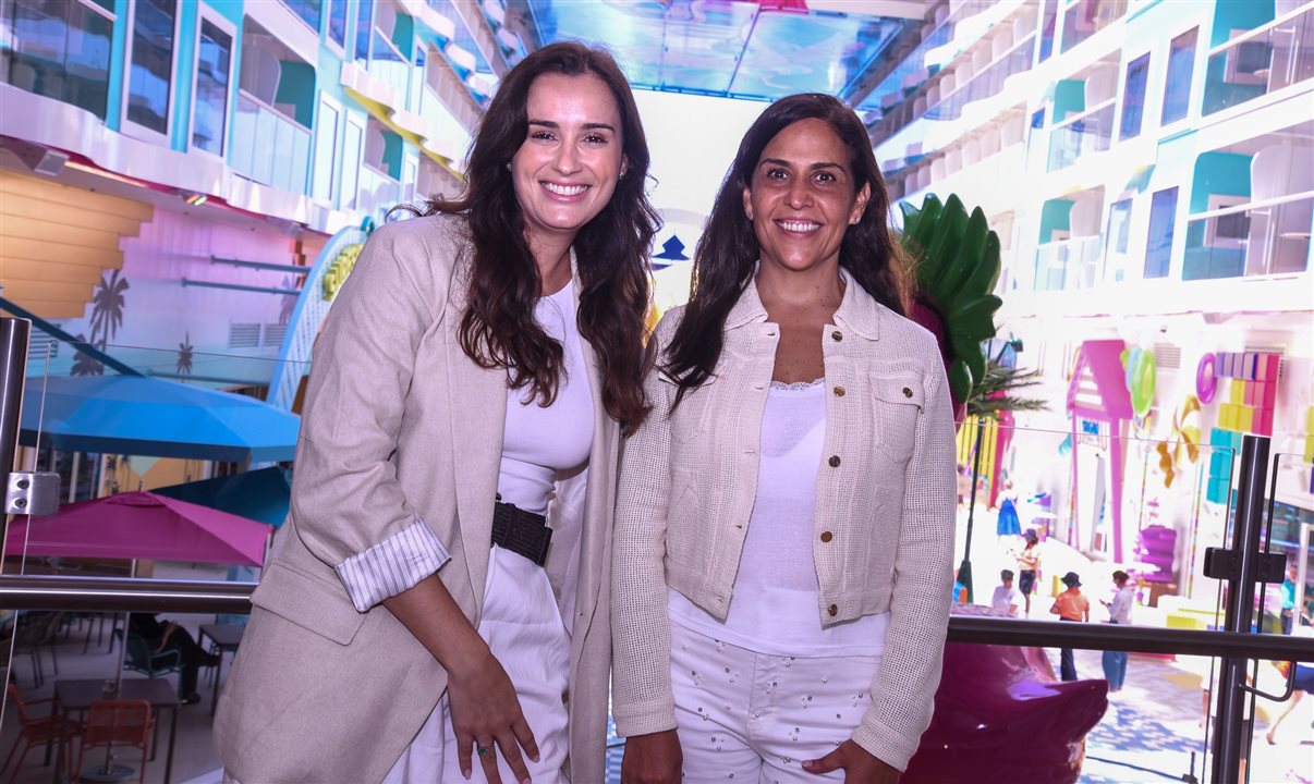 Renata Lazari e Itzel Valdés, da Royal Caribbean