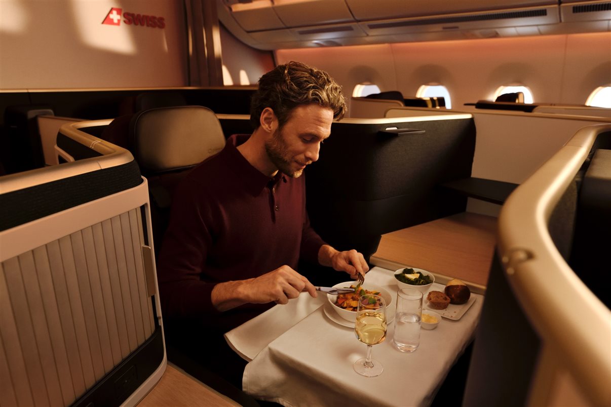 Nova experiência business da Swiss, disponível nos A350-900