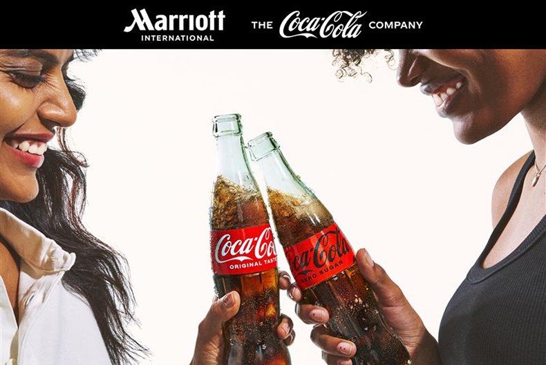 Parceria entre Marriott e Coca-Cola
