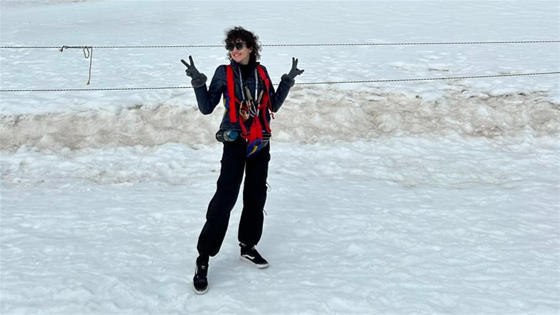 Lu&iacute;sa em Jungfraujoch, na Su&iacute;&ccedil;a
