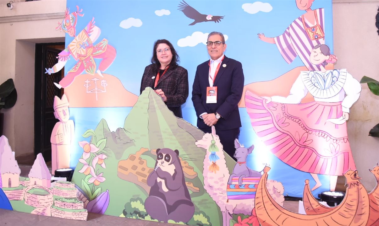 Miagros Ochôa e Fernando Albareda, da Promperú