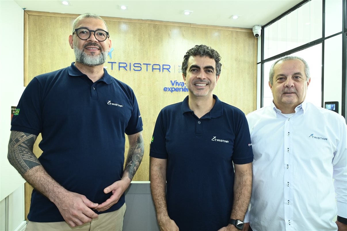 Marcos Neves, Rodrigo Pires e Fernando Margoni, da Tristar