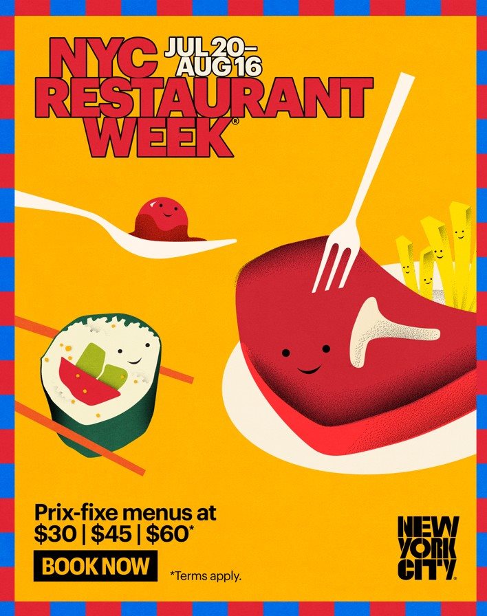 Cartaz da NYC Restaurant Week Verão 2026