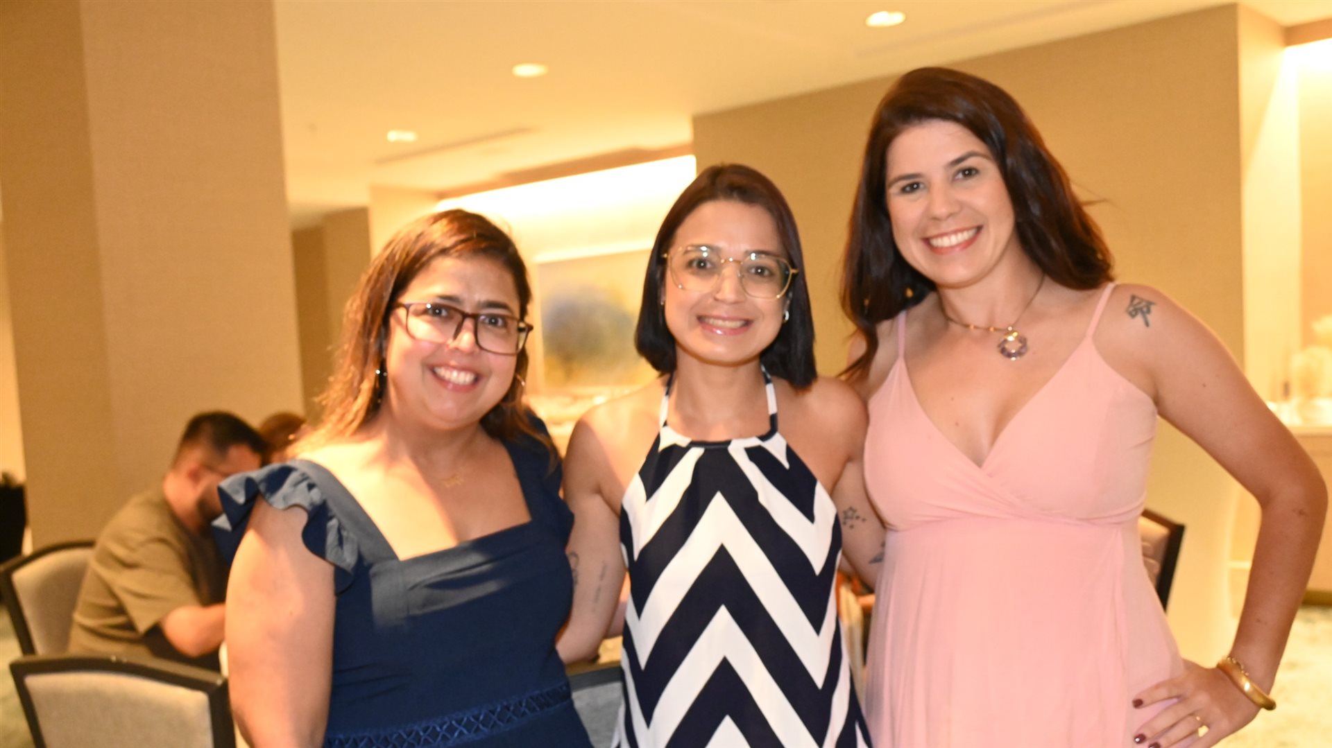 Juliana Ribeiro, da Orinter, Thagylla Fonseca, da Alpce Viagens, e Carolina Bonachela, da Love Trips