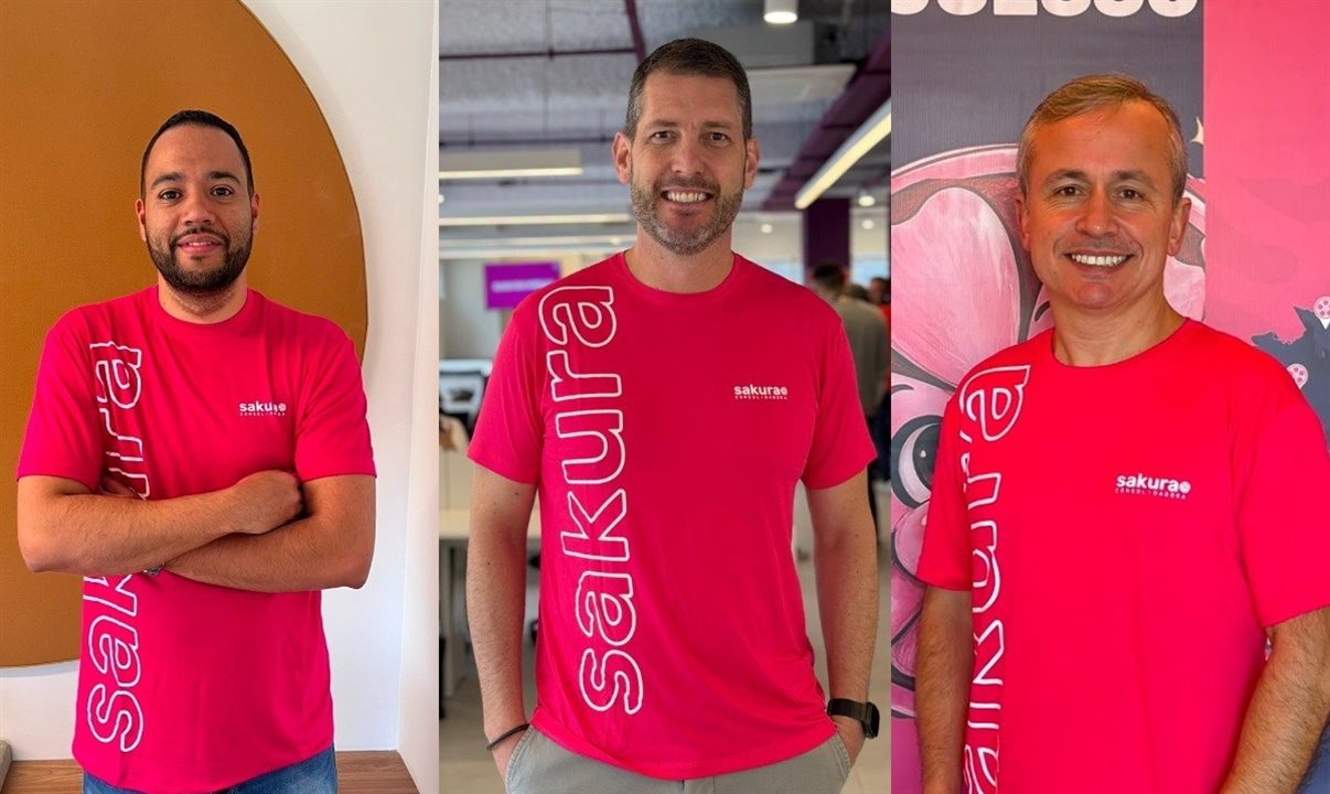 Edgar Lino, Jorge Marins e Josinei Moreira, novos contratados da Sakura