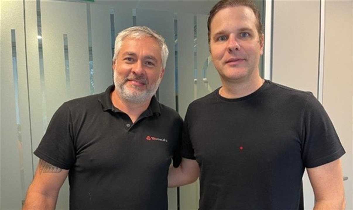 Maurício Paganotto, da T&E Consulting, e Patrick Tytgadt, do Loupit