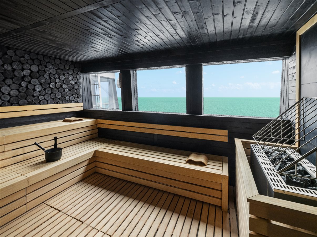 Sauna de Carvão utiliza um sistema de calor radiante com camada externa de carvão