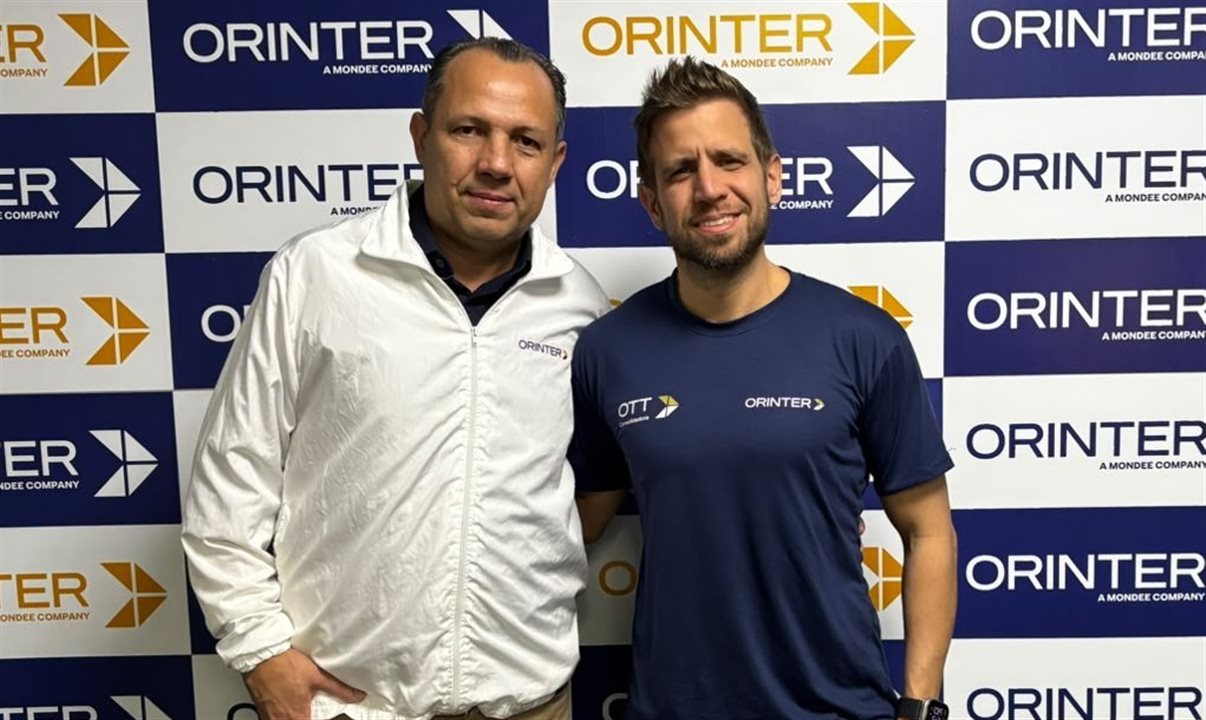 Vagner Silva, gerente de Vendas da OTT Consolidadora, e Eduardo Vansan, diretor de Estratégia e Expansão Comercial da Orinter e da OTT Consolidadora