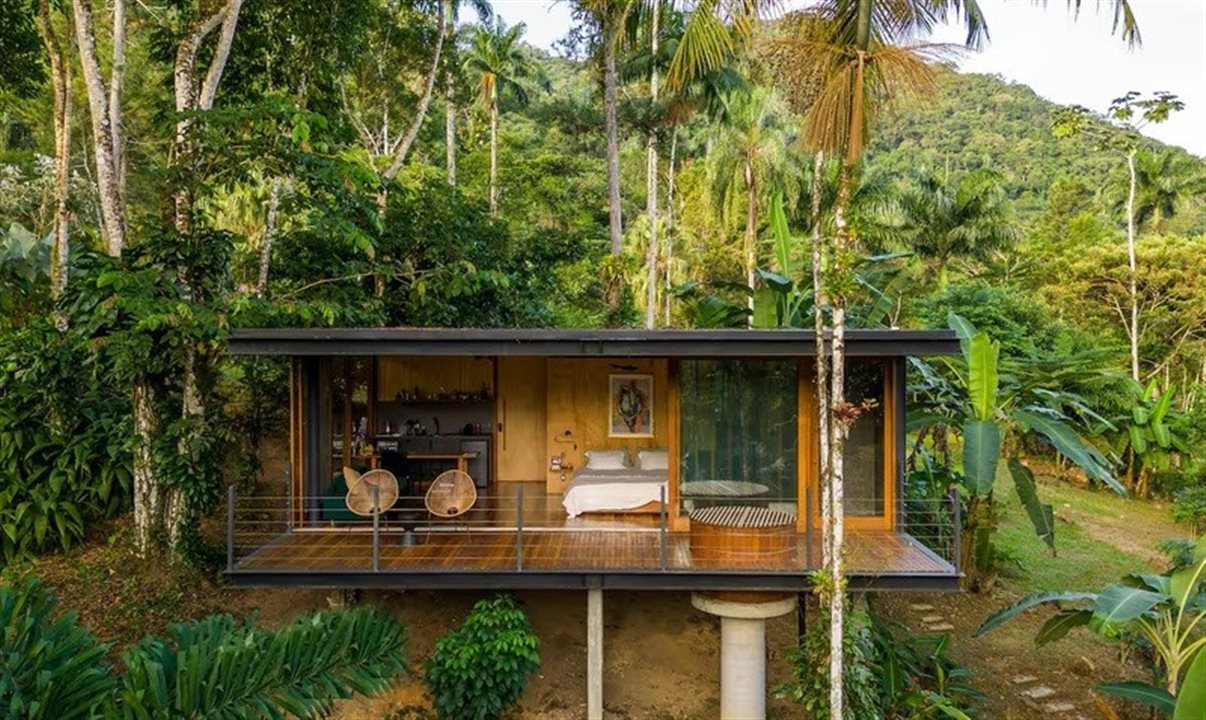 Cabana em Ubatuba (SP), destino que está em alta entre os hóspedes da Geração Z no Brasil