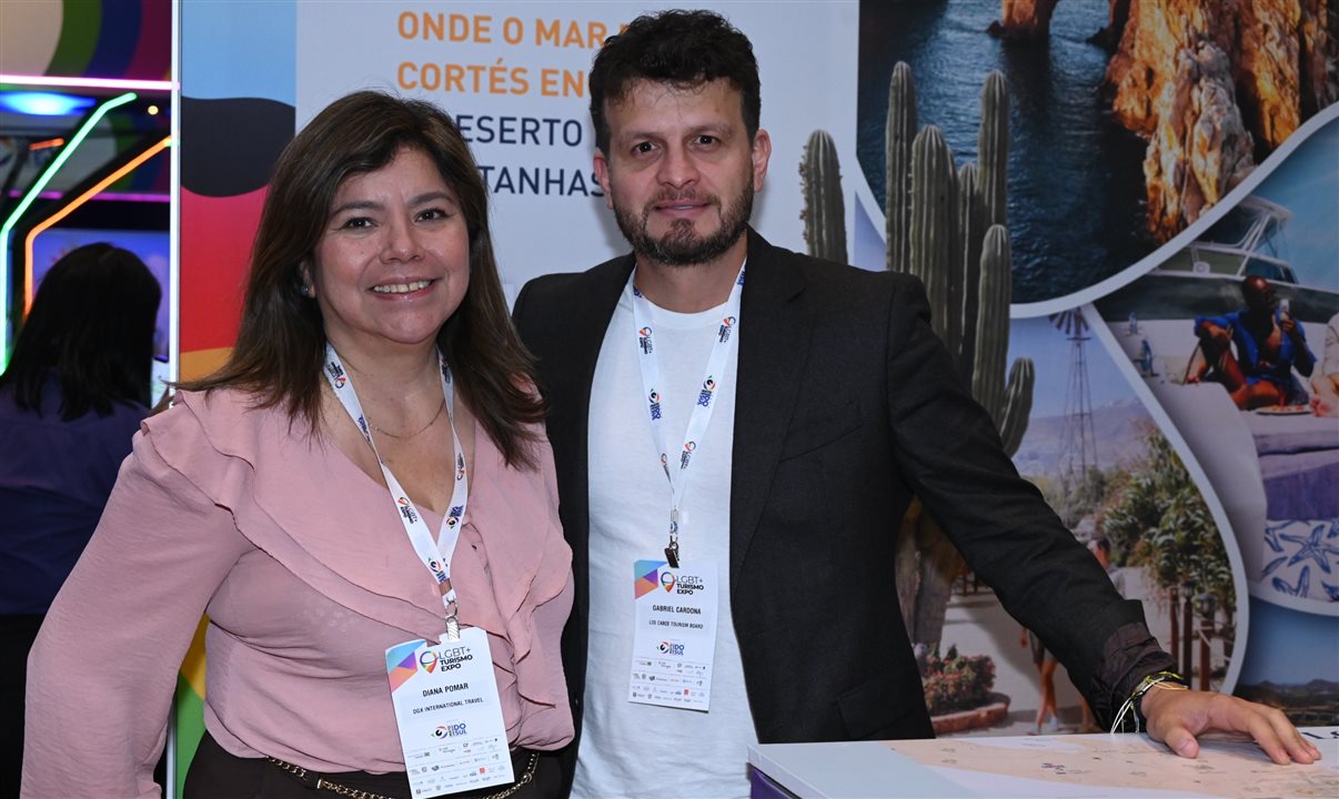 Diana Pomar e Gabriel Cardona, do Turismo de Los Cabos
