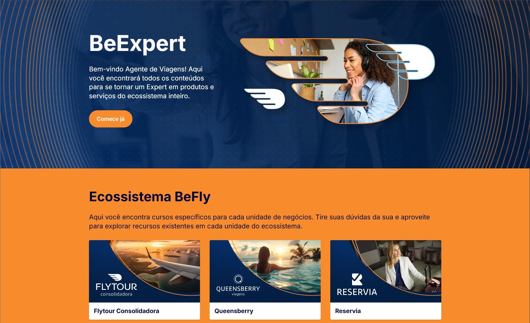 Plataforma já inicia operações com trilhas voltadas às principais empresas do ecossistema BeFly e um calendário contínuo de atualização de conteúdos