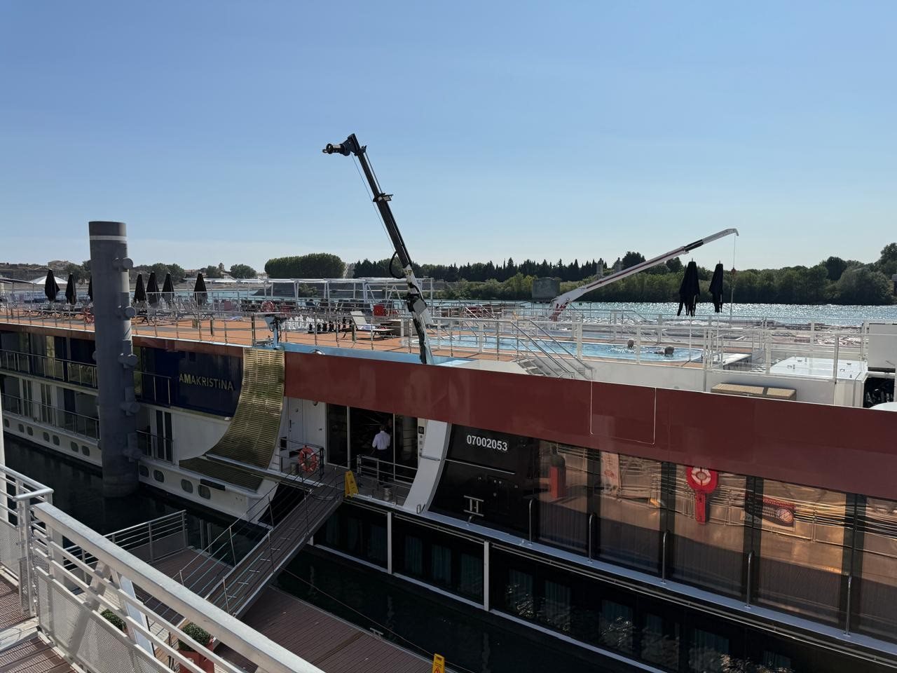 AmaKristina atracado em Arles, França