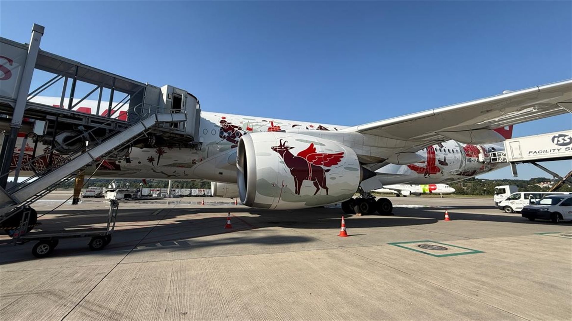 A350 da Swiss, j&aacute; com a nova configura&ccedil;&atilde;o de classes