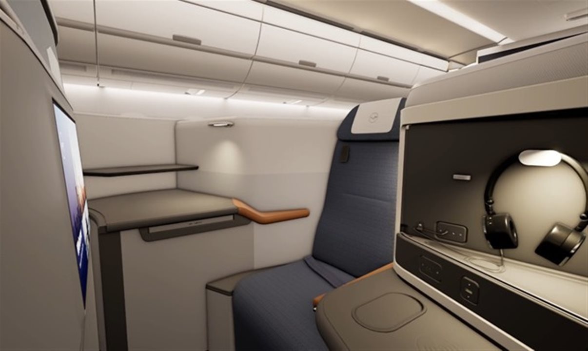 Uma das novidades da companhia para o mercado brasileiro é ampliação da cabine Lufthansa Allegris nos voos entre São Paulo (Guarulhos) e Munique