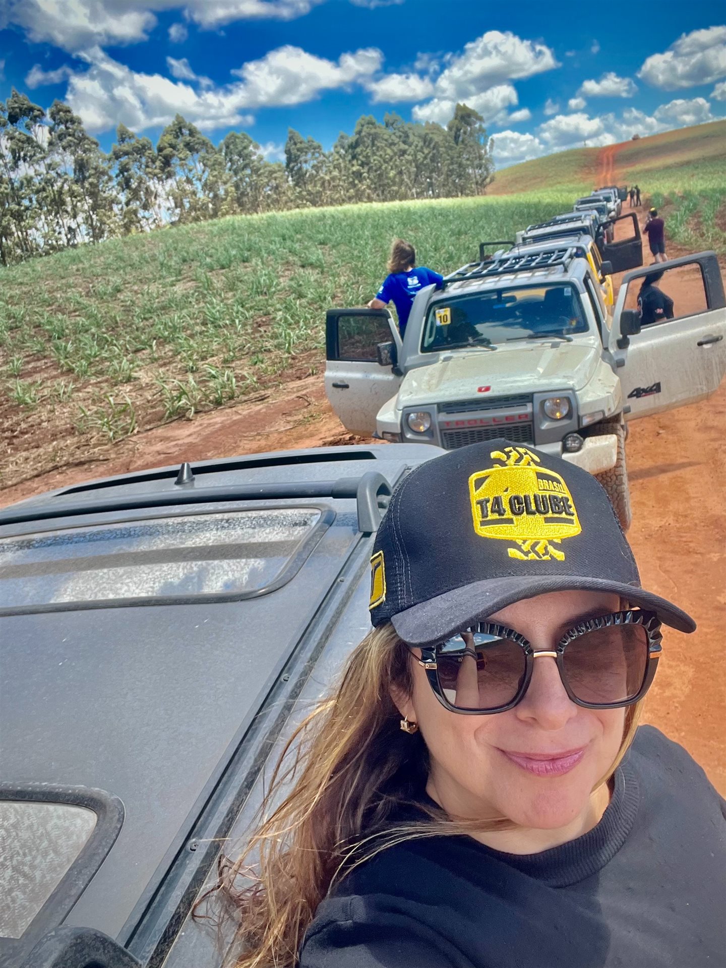 Antonietta Varlese, da Accor, com seus parceiros de comboio