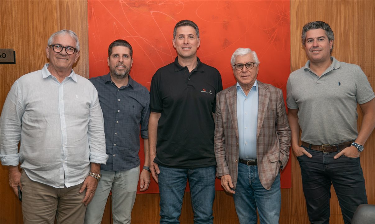 Roberto Garbin, Daniel Castanho, Marcos Boarati, Juarez Cintra e Juarez Neto, da Ancoradouro