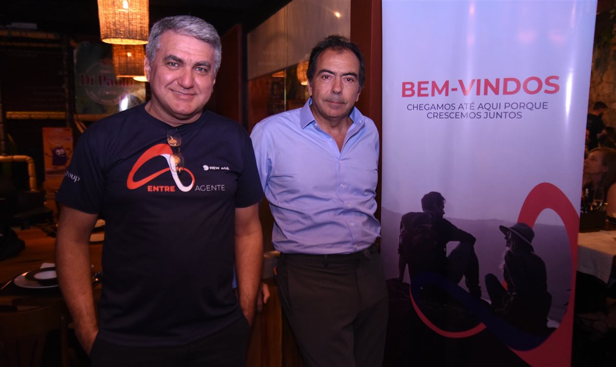 Marcello Patelli, diretor comercial da New Age, e Tomás Perez, CEO do TP Group