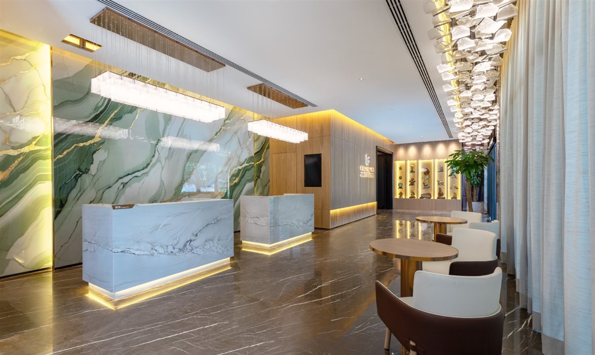 Lobby do Wyndham Garden São Paulo Aclimação