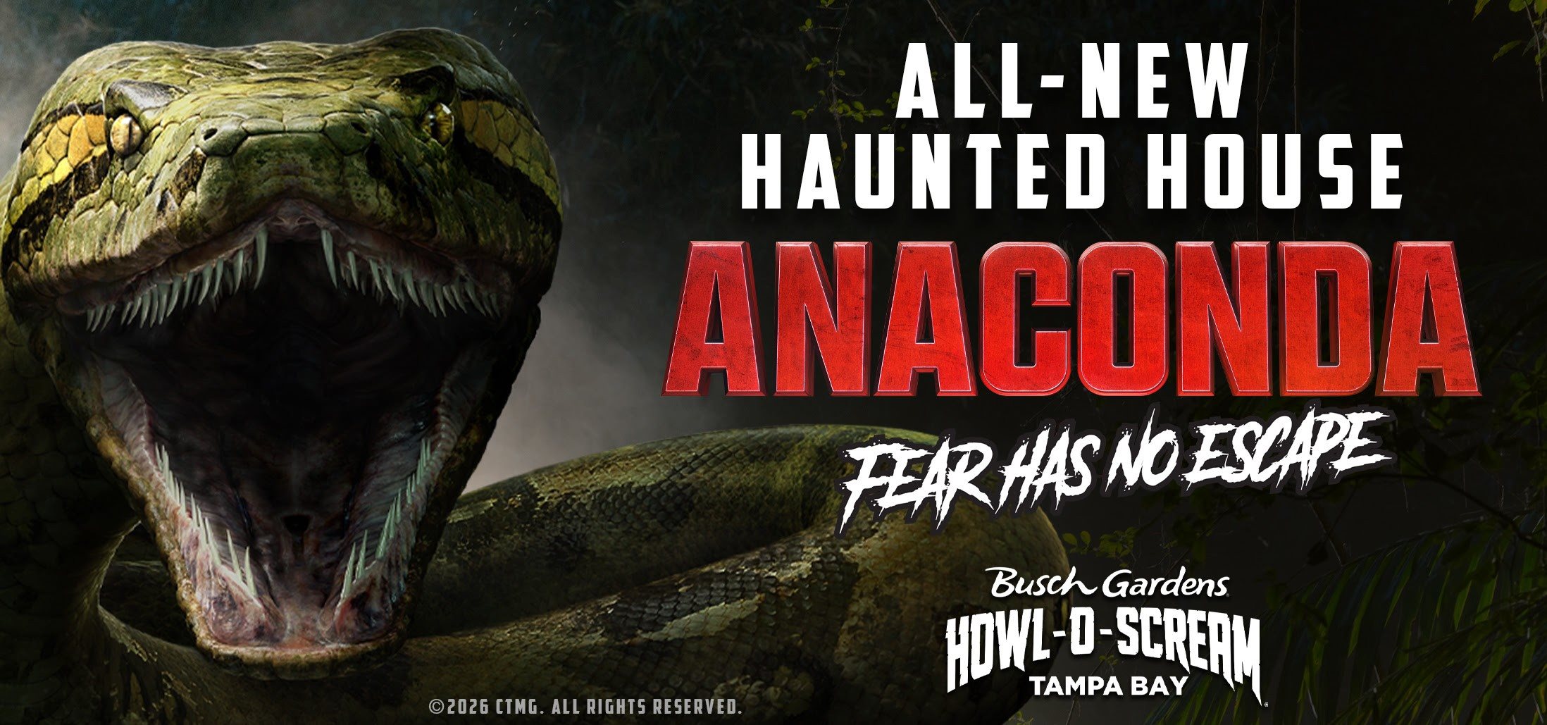 Anaconda: Fear Has No Escape no Busch Gardens Tampa Bay