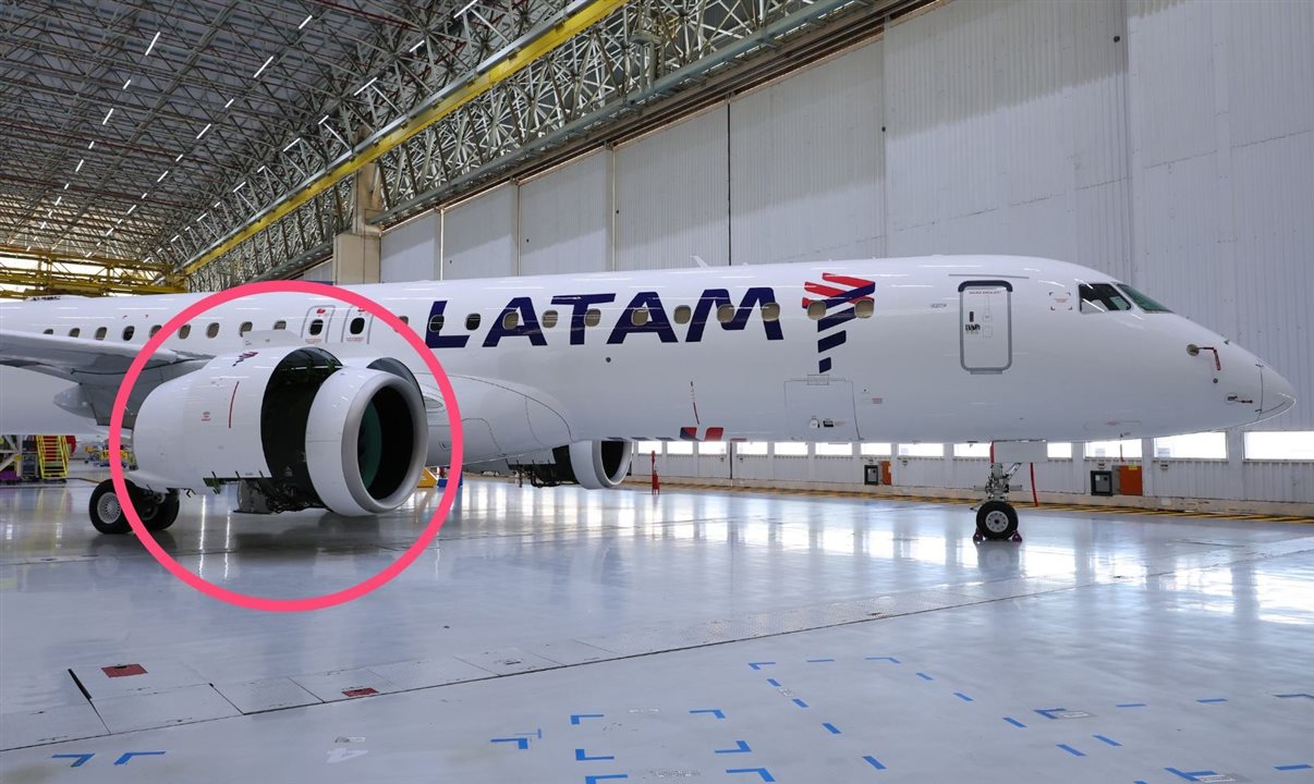 Aeronave já recebeu a instalação dos motores