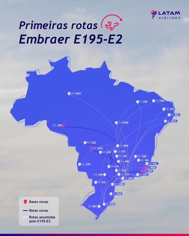 Primeira fase da operação contempla as aeronaves que começam a chegar entre o fim de 2026 e o início de 2027
