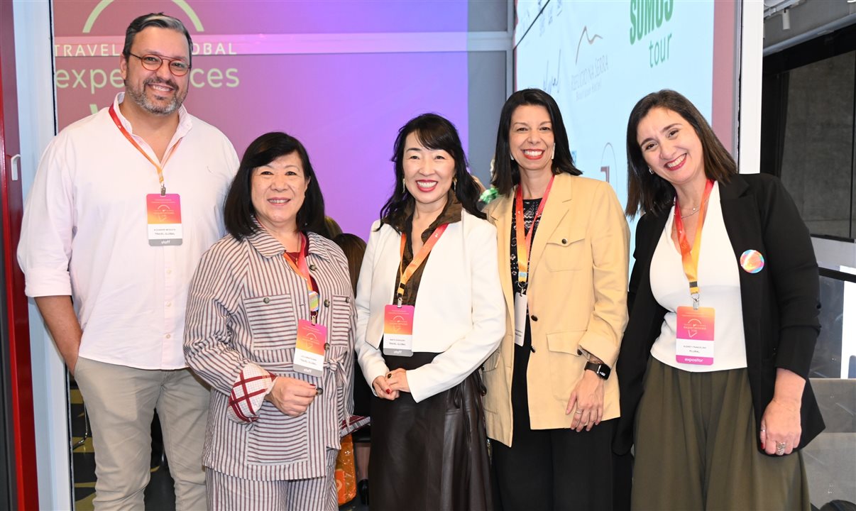 Alexandre Mesquita, Leila Minatogawa, Marta Shinozaki, Letícia Vasconcelos e Audrey Francelino, da TGK