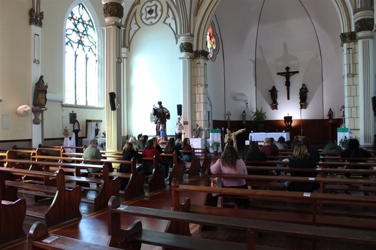 Agentes visitam a Igreja Matriz de S&atilde;o Lu&iacute;s Gonzaga