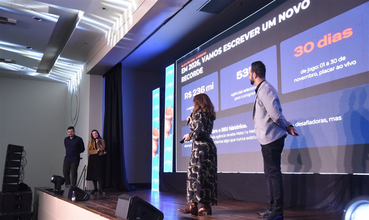 A equipe comercial da empresa apresentou como será a campanha de Black Friday em 2026