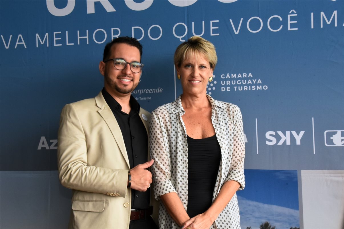 Mariana Planes, da Carmelo Resort, Nicolas Vidal, da Personal Operadora, Lúcia Amestoy, do Cynsa, Juan Lenguas, da Associação Turística do Departamento de Colonia, Ignácio Zubiaga, do Cipriani Resort, e Edwin Shaw, do Solanas Resort