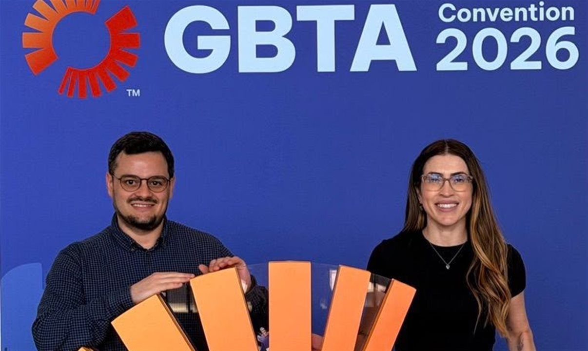 Luiz Moura e Jordana Souza, da Voll, na GBTA 2026, em Chicago
