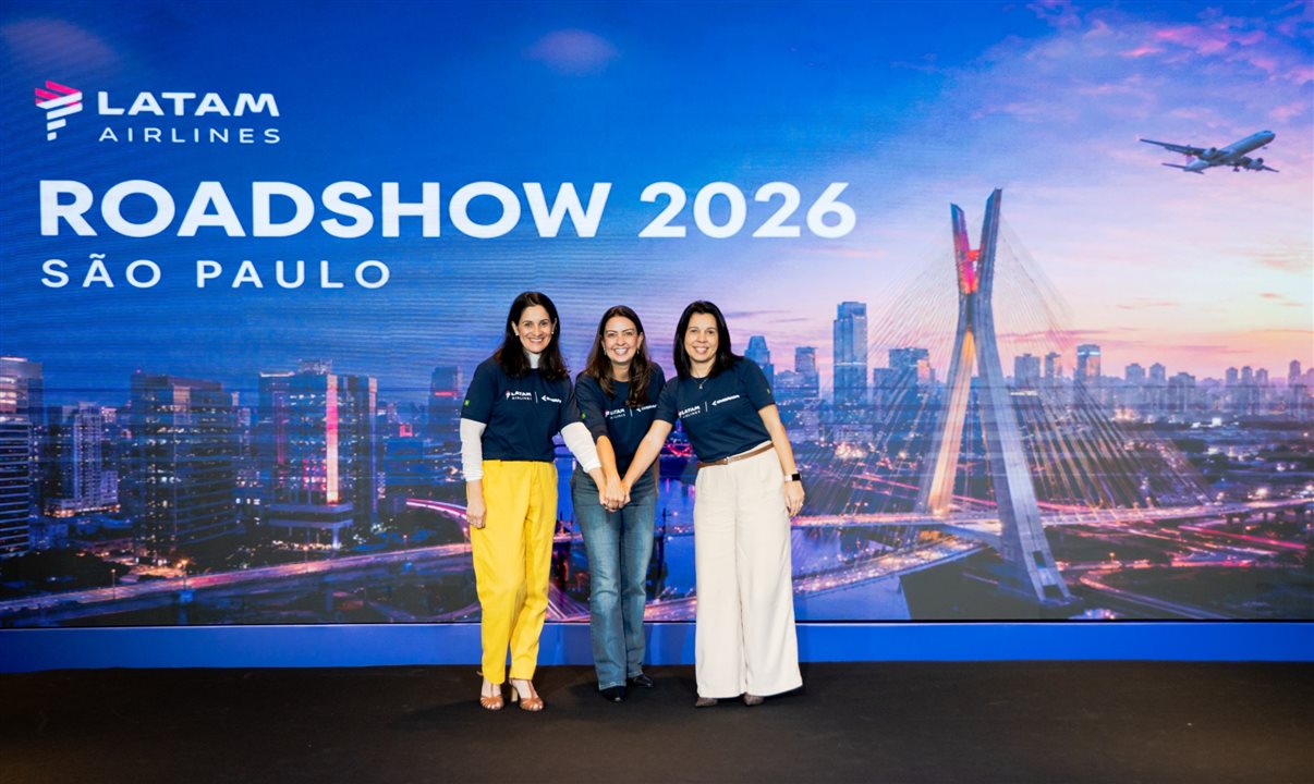 Camila Beninelli, Aline Mafra e Bianca Schimpl, da Latam