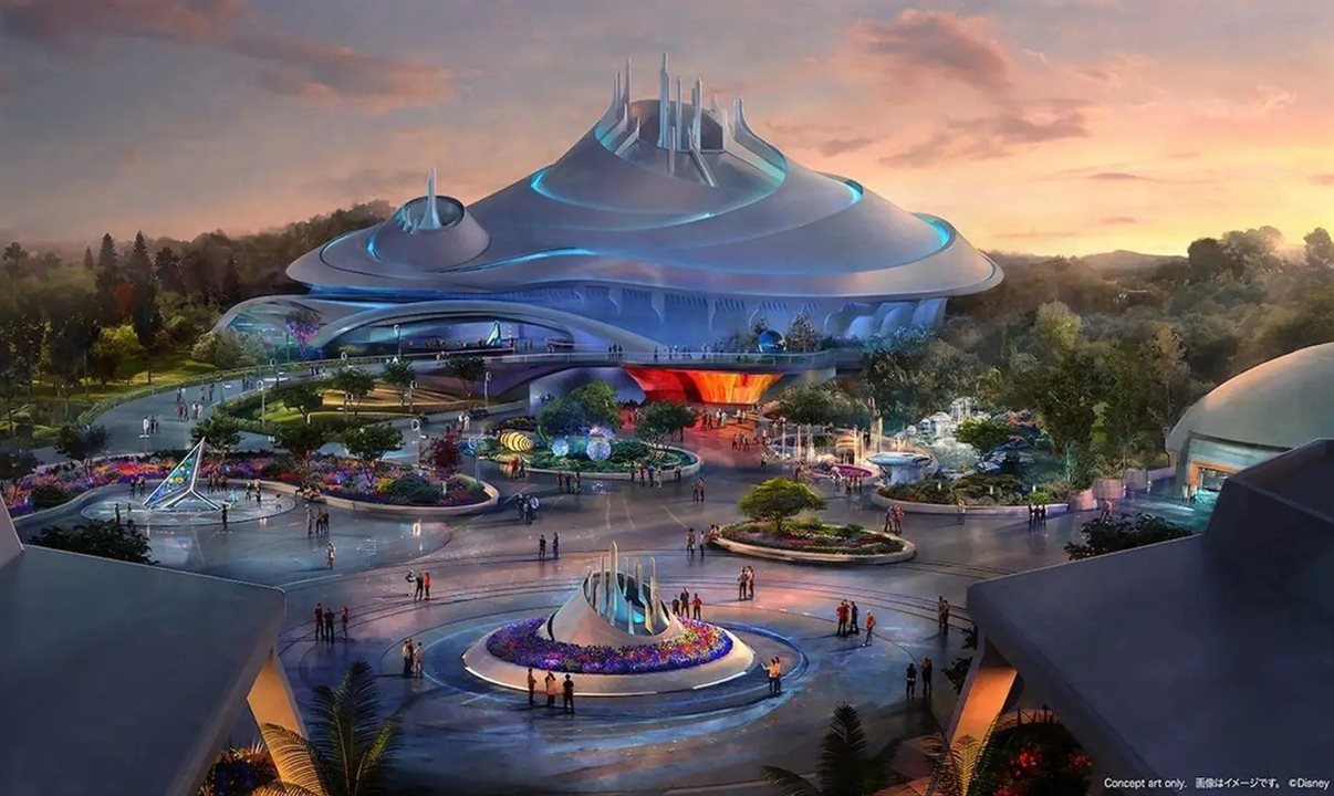 Projeção da nova Tomorrowland
