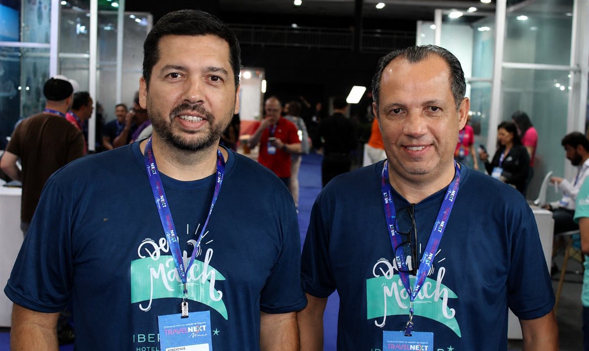 Vinicius Chagas, da Orinter, e Vagner Silva, da OTT Consolidadora