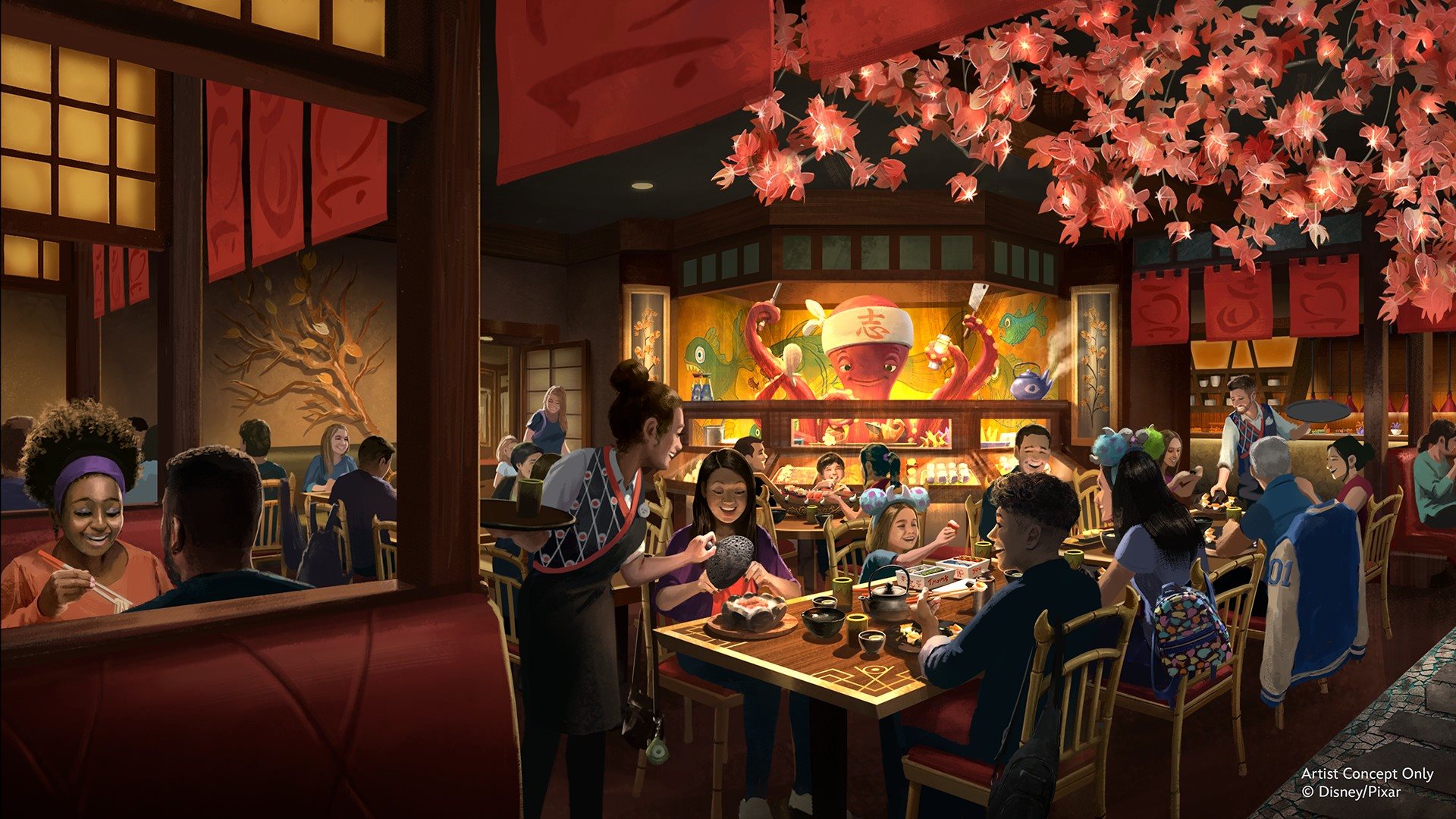 Harryhausen’s Restaurant, conhecido como o restaurante onde Mike e Celia tiveram um de seus encontros, será recriado na área com um novo cardápio e um personagem em formato de Audio-Animatronics: o próprio chef Harryhausen