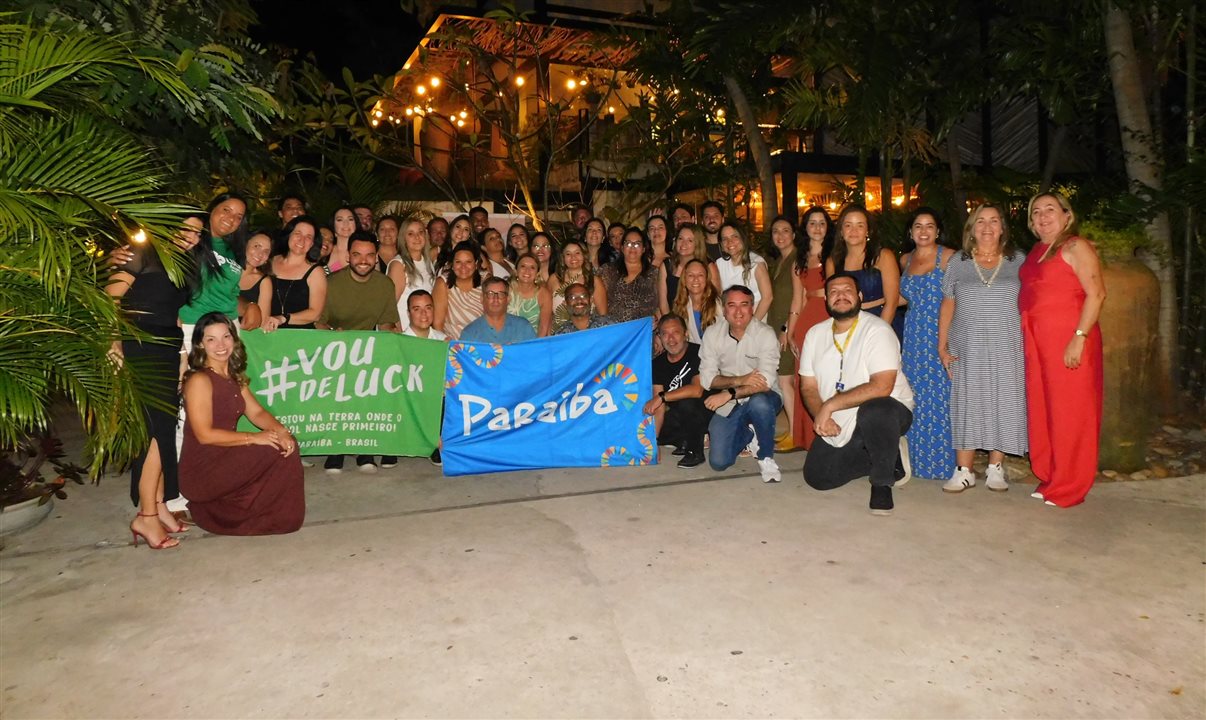 Time da Visual, Luck Receptivo e Turismo da Paraíba junto aos agentes de viagens participantes do famtur