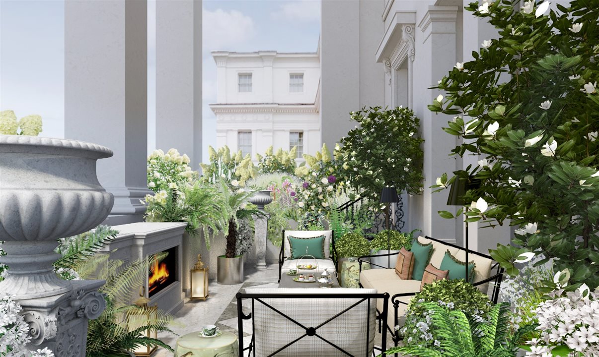 Nova configuração também valoriza a relação da suíte com a cidade, como Hyde Park, Wellington Arch e Green Park
