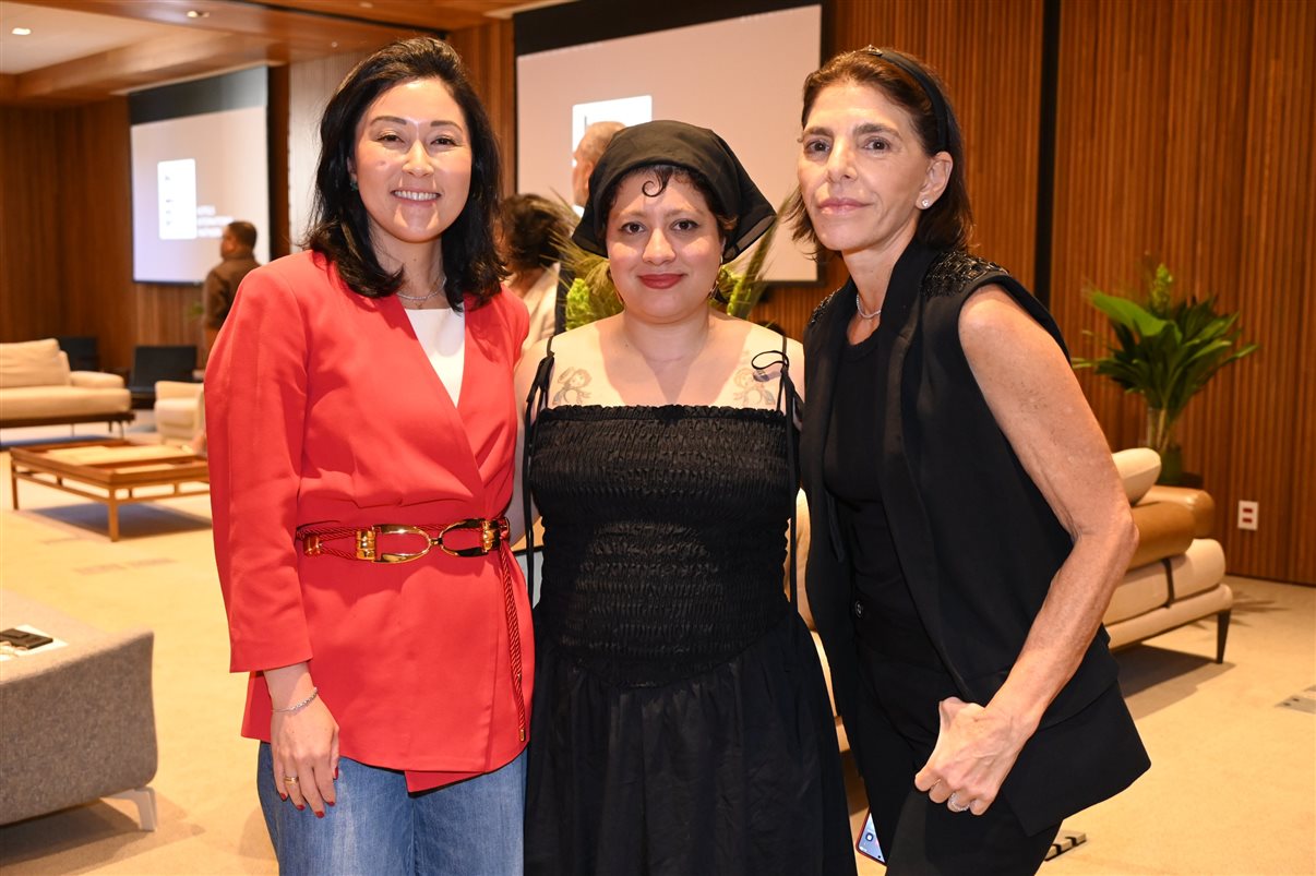Mayra Iguchi, Myka Carvalho e Ligia Danesi, as organizadoras do Hip Retreat