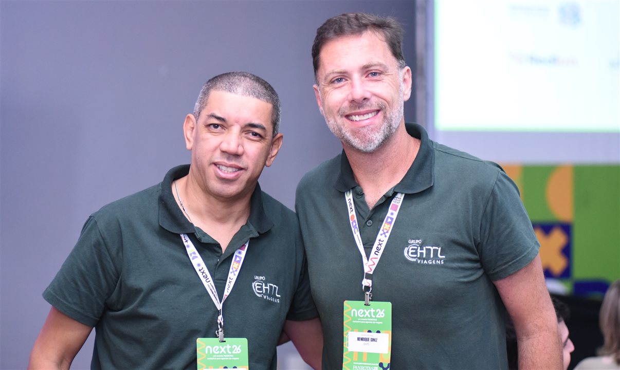 Edvaldo Kju e Henrique Diniz, da EHTL, estão presentes no PANROTAS Next SJK