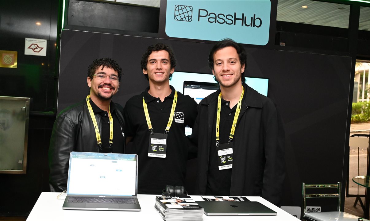 Anderson Benjamin, Marcos Americano e Alan Matheus, da PassHub