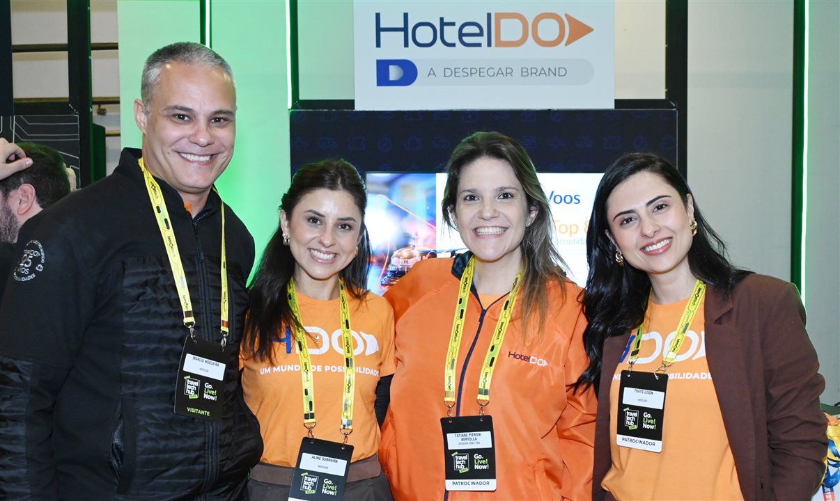 Marcio Nogueira, Aline Sobreira, Tatiane Bertolla e Thays Livon, da HotelDO