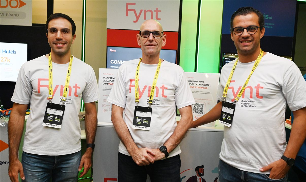 Lucas Alves, Luigi Botto e Jessi Pereira, da Fynt