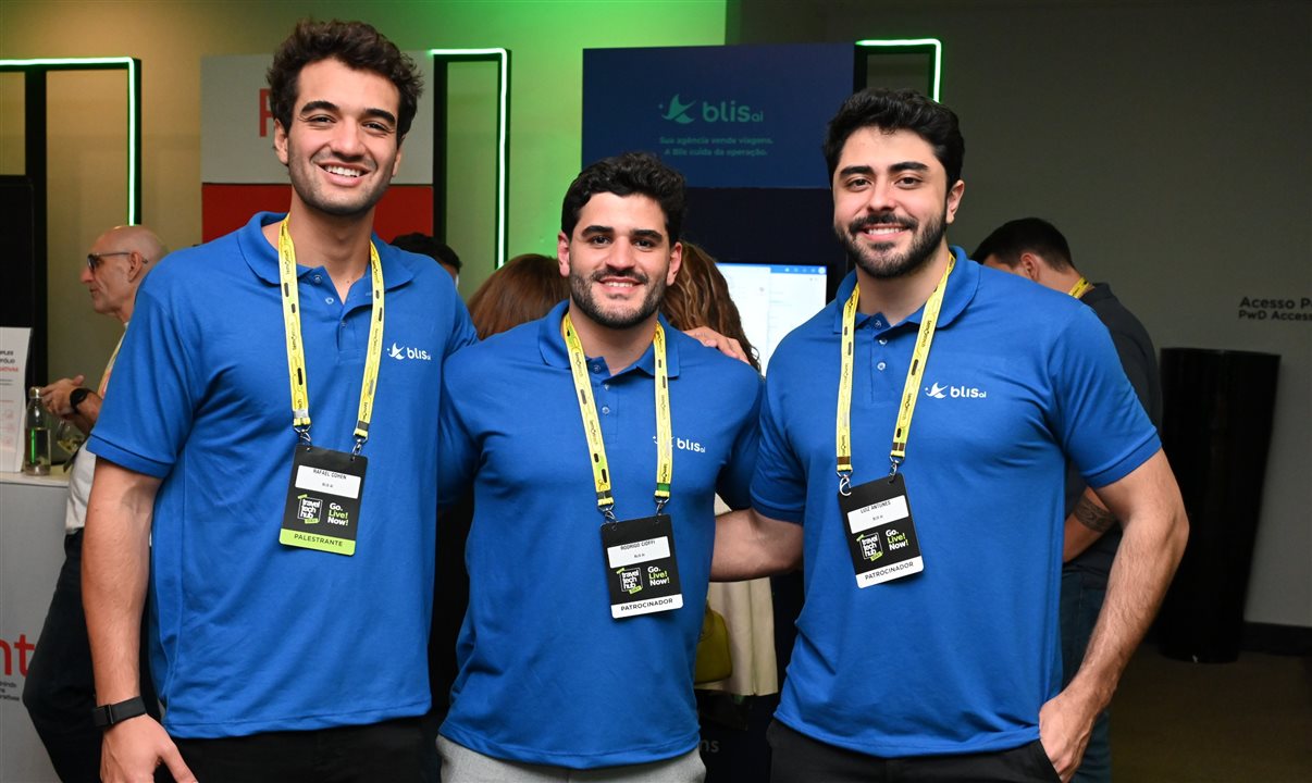 Rafael Cohen, Rodrigo Cioffi e Luiz Antunes, da Blis AI