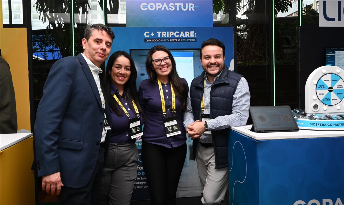 Alessandro Silveira, Andrea Moraes, Thayna Ferraz e Daniel Amorim, da Copastur