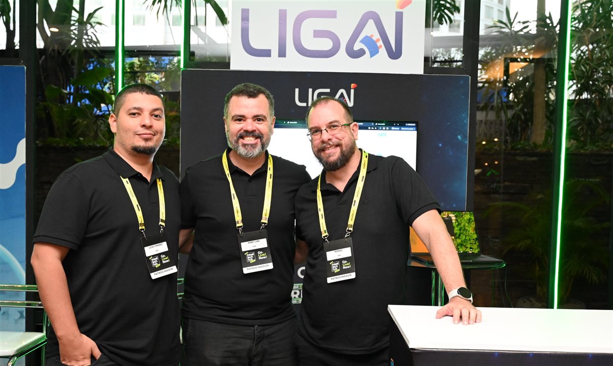Lucas Fernandes, Sidney Lima e Fernando, do Ligaí
