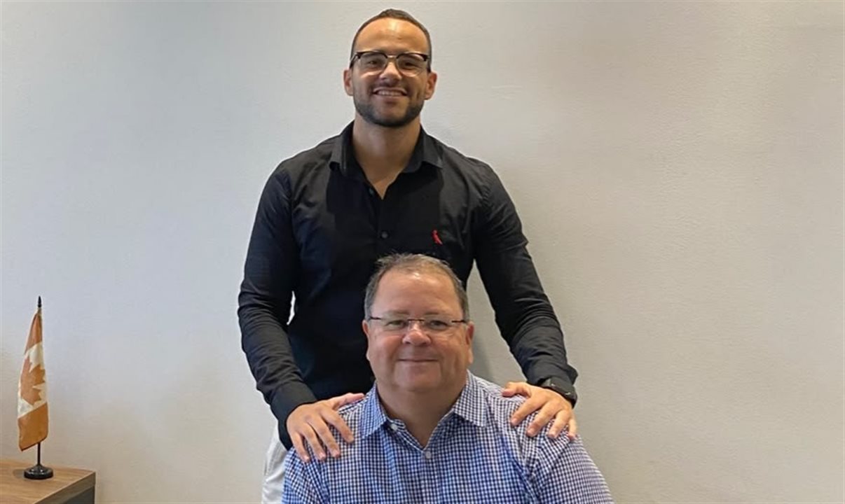 Victor Olimpio e o pai Sergio Maia Olimpio