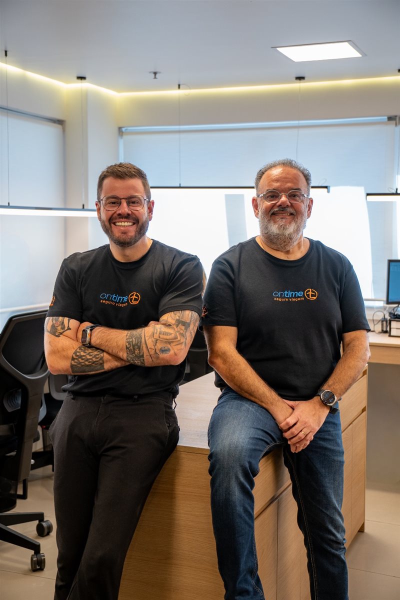 Richard Abbade e Milton Corrêa Jr., sócios-diretores da OnTime Seguro Viagem