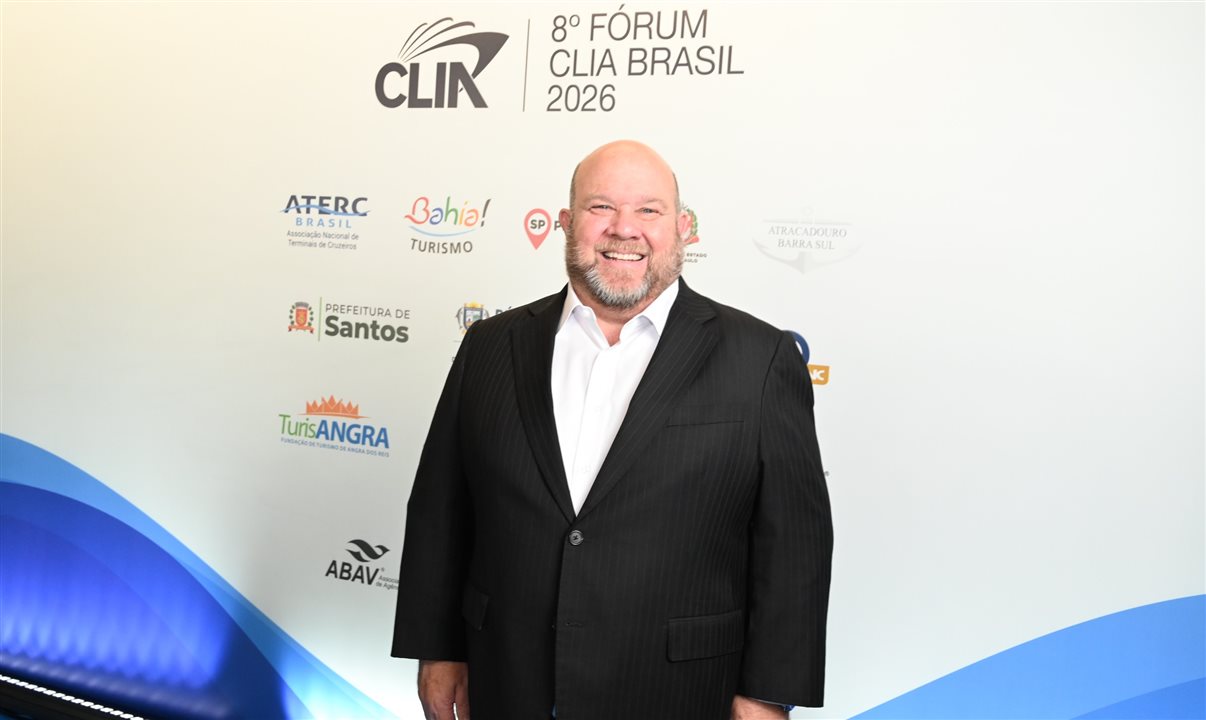 Bud Darr, da Clia Global, participa do evento pelo segundo ano seguido