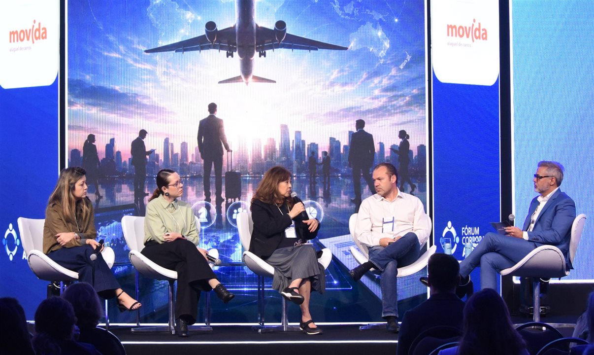 Sheila Rodrigues (KPMG), Greice Augusto (Merck), Marina Shimada (Honda), Felipe Mendonça (Petrobras) e Humberto Cançado (Voetur)